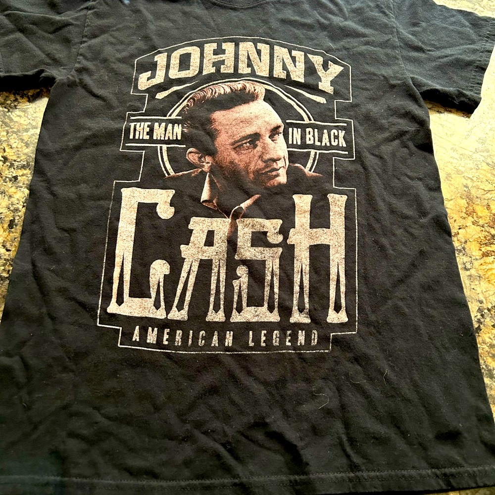 Johnny Cash black T shirt small
